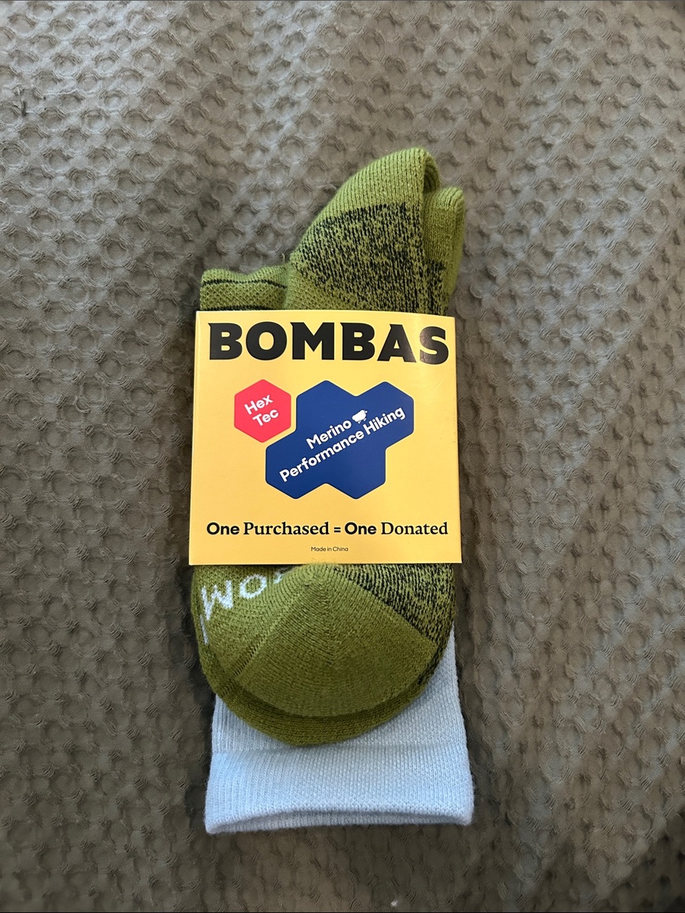 Bombas Merino Performance Hiking Socks - Olive